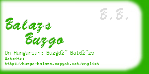 balazs buzgo business card